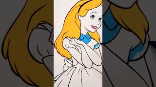 Disney ALICE in Wonderland Coloring Page #Alice #coloring #disney #coloringpages Color in Markers