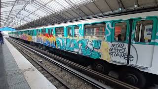 [RATP]Ligne 6 MP73 N°6519 \u0026 N°6509 a Bir-hakeim