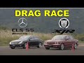 Drag Race #88 | Mercedes CLS 55 AMG vs Jaguar XJR