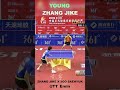 YOUNG ZHANG JIKE               #zhangjike #malong #joosehyuk #pingpong #shorts #tabletennis #goat