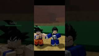 Goku and Vegeta fusion dance in Z battlegrounds roblox