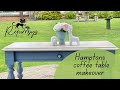 Hamptons coffee table makeover | mineral paint | chalk paint | furniture flip for beginners |