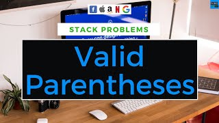 Valid parentheses | FAANG Interview | Stack problem | using Python | Leetcode problem.