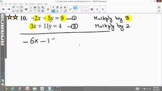 7 4 Solve Linear Systems by Multiplying First - Neel