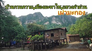 หมู่บ้านที่สวยงาม ບ້ານກວນຄວາຍ,ເມືອງມະຫາໄຊ,ແຂວງຄຳມ່ວນ lifestyle in nature  #เตียงคำนากาย #Rurallao