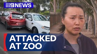 Grandmother and daughter attacked by stranger outside Melbourne Zoo | 9 News Australia