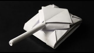 How to make a tank out of paper. Origami tank
