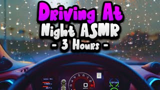 Rain on a Car at Night with Wind and Soothing Sounds for Relaxation - ASMR Brain Hack For Sleep.