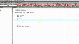 22 C Programming Tutorial = Pointers and Arrays Part 2