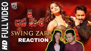SWING ZARA - Jai Lava Kusa | JR NTR | COUPLE REACTION | BOYFRIEND GIRLFRIEND REACTION
