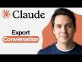 How to Export Claude AI Conversations (2026 Step by Step Guide)