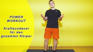 Power Workout 15 Min - Kraftausdauertraining für den gesamten Körper