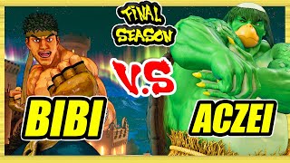 SFV CE 🔥 Bibi (Ryu) vs Aczei (E.Honda) 🔥 Ranked Set 🔥 Street Fighter 5