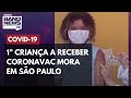 São Paulo vacina primeira criança contra a Covid-19 com a CoronaVac