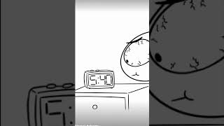 Waking up BEFORE the alarm(Animation Meme) #shorts