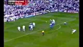 David Beckham free kick against Greece