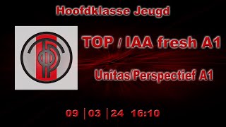 TOP/IAA fresh A1 tegen Unitas/Perspectief A1 op zaterdag 9 maart 2024.