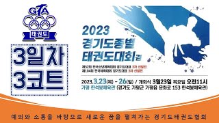 3일차/3코트 2023년도 경기도종별 태권도대회 (겨루기)