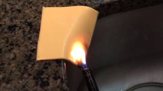 I tried burning Kraft American Cheese and this happened!