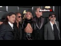 Lady Gaga and Metallica Band Rock 59th GRAMMY Awards Red carpet