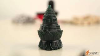 Green Jade Semi Precious Shree Yantra to Protection and Attract Money