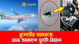 বুলেটের আঘাতে ফুটো হয়ে গেলো উড়ন্ত বিমান | Bullet hit flying plane in the sky made hole | CBM times