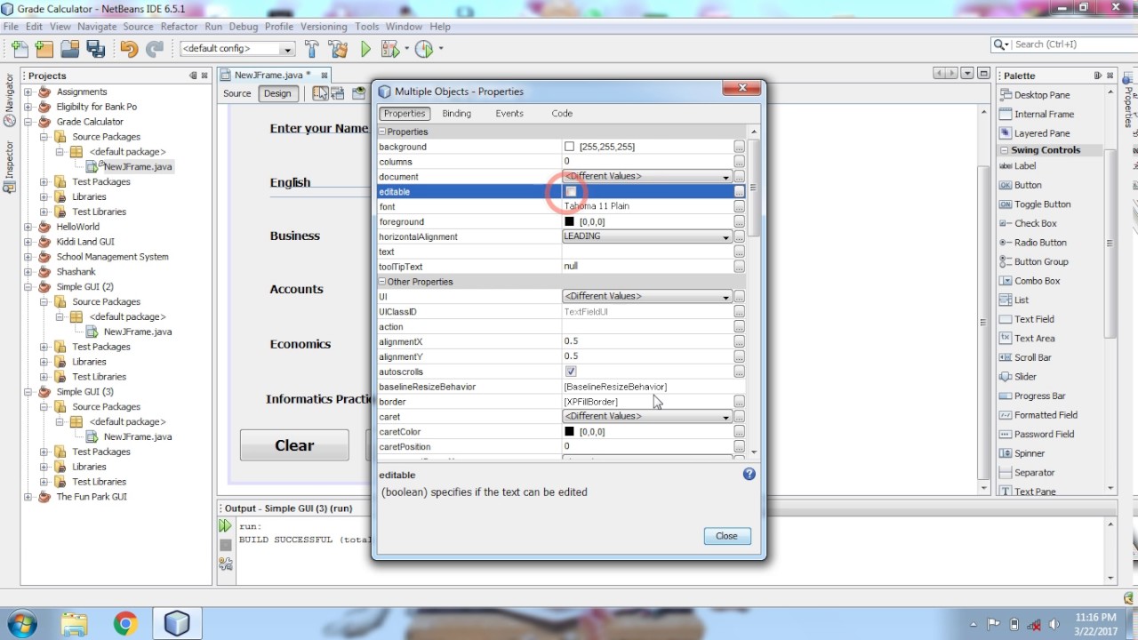 Grade Calculator Gui Java Project Youtube