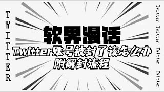 Twitter账号被封了该怎么办附解封流程#twitter被封#twitter解封流程#twitter账号冻结#twitter#twitter被停用