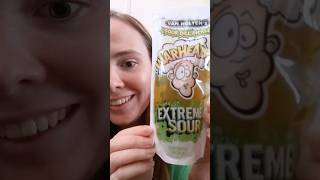 I try van holten's warheads extreme sour dill pickle #sourpicklechallenge