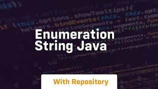 enumeration string java