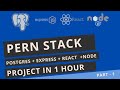 Full Stack React + Express + Posgres ( PERN ) Notes App in 1 Hour.