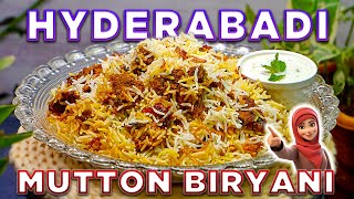 Authentic Hyderabadi Mutton Biryani | Hyderabadi Mutton Dum Biryani #ammikekhane #biryani