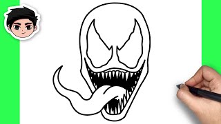 How To Draw Venom  - Easy Tutorial