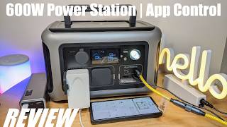 REVIEW: AllPowers R600 Power Station - AC Power Bank with App Control, 600W 299Wh LiFePO4 Battery!