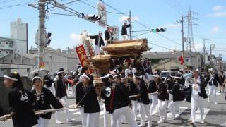 2015大阪市平野区加美正覚寺、試験曳き①（平成27年6月28日）