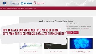 How to easily download multiple years of climate data from the Copernicus data store using python?
