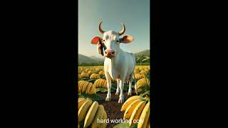 मेहनती गाय hard working cow #live #inspiration #love #music #animation #entertainment #kids #ytshort