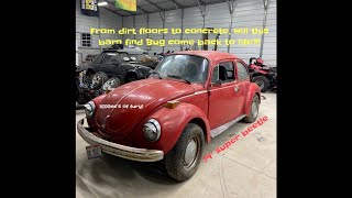 73' VW Super Beetle Barn Find! Sitting 17 Years!