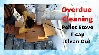 PELLET STOVE  T-CAP CLEANOUT | PROPER MAINTENANCE #tutorial #pelletstoves #repair