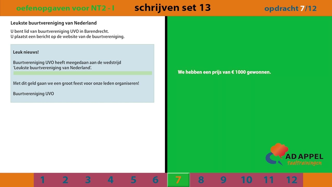 Staatsexamen B1 - Examenopgaven Set 13 – Schrijven. - YouTube