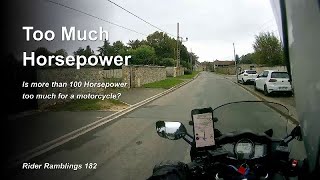 Too Much Horsepower - Rider Ramblings 182