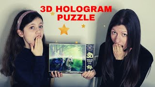 Doing a 3D Hologram Jigsaw Puzzle   Fantasy Realm of Enchantment by Anne Stokes