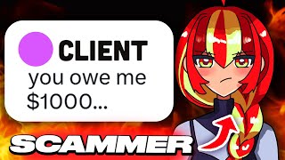 Artist SCAMMED Client Out Of $1000 Then Left The Country...