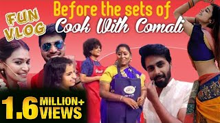 Before The Sets of Cook With Comali ! - Dharsha Gupta Fun Vlog | Sivaangi | Pugazh | Vijay Tv