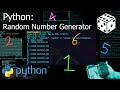 How to make a Random Number Generator / Dice Rolling App (Python Tutorial)
