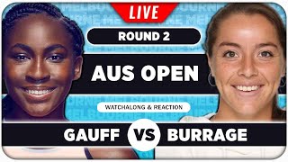 GAUFF vs BURRAGE | Australian Open 2025 | LIVE Tennis Watchalong