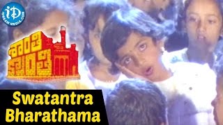 Shanti Kranti Movie - Swatantra Bharathama Video Song || Nagarjuna || Juhi Chawla || Hamsalekha