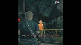 Ashley flertando com o Leon KKKKK | Resident Evil 4 Remake #shorts #re4 #re4remake