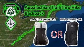 HMG Junction 40L vs SWD UL Superior 35L | Appalachian Trail 2022 Thru Hike + Pinhoti #bamatobaxter