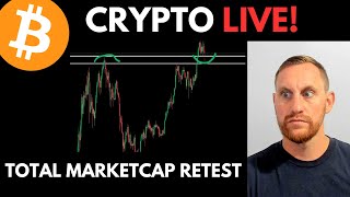 CRYPTO LIVE - Bitcoin 98K, Total Crypto Market All-Time High Retest, Filling the Wicks